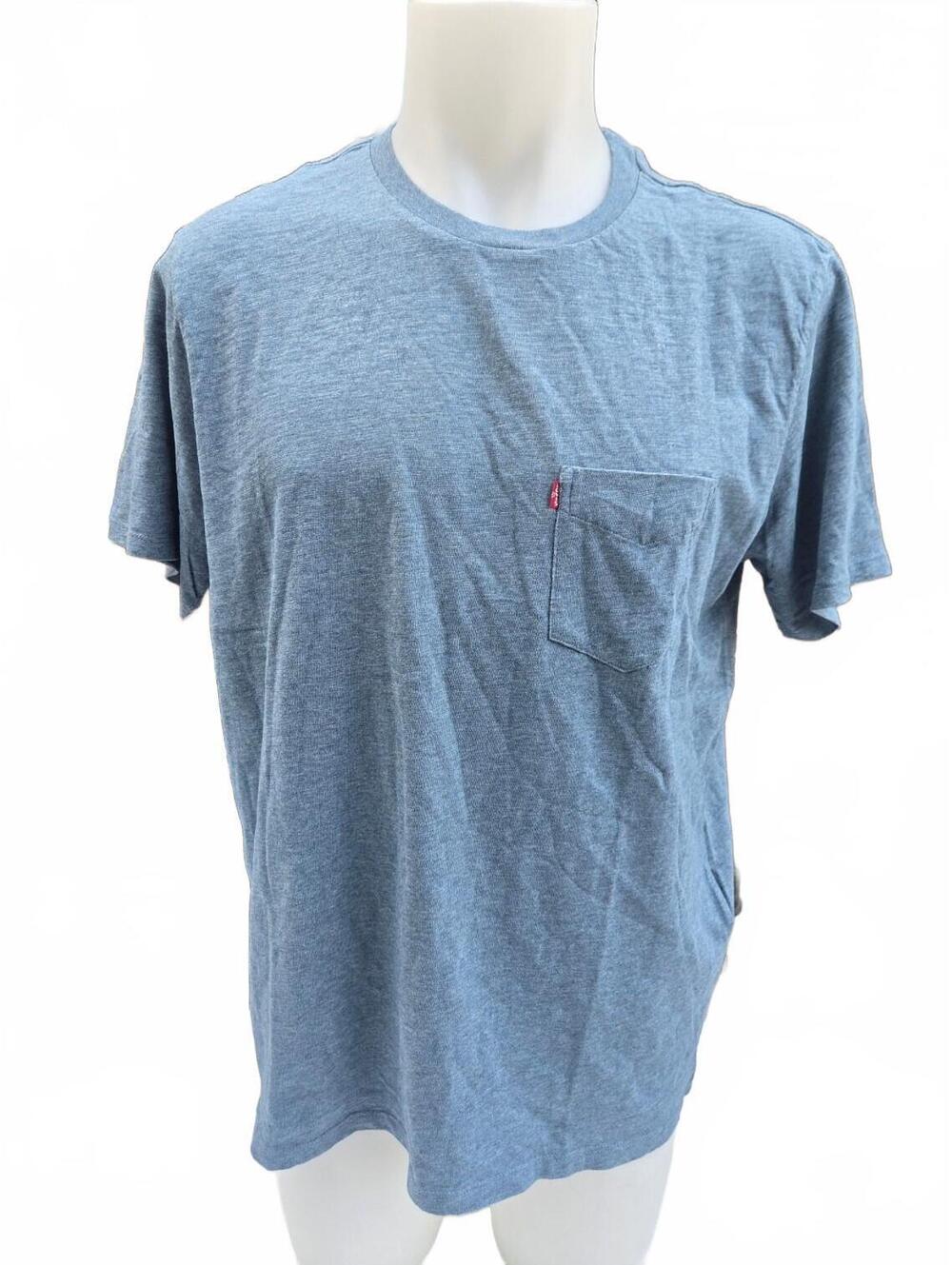Levi’s Men’s Grey Pocket T-Shirt Size L Y2K Normcore Minimalist Casual Tee